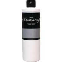 Pintura Acrílica Chroma 1212 Cryl, No Tóxica, Color Blanco Premium, 473 Ml