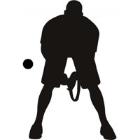 Rienda Libre Graphics - Decomural Tennis Player Sports Ws-16216