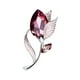 thumbnail image 4 of Broche de flor, alfileres de lujo para escote, joyería elegante, aleación brillante para bolsos, accesorios de ramillete, ropa para niñas, vacaciones Rojo, 4 of 5