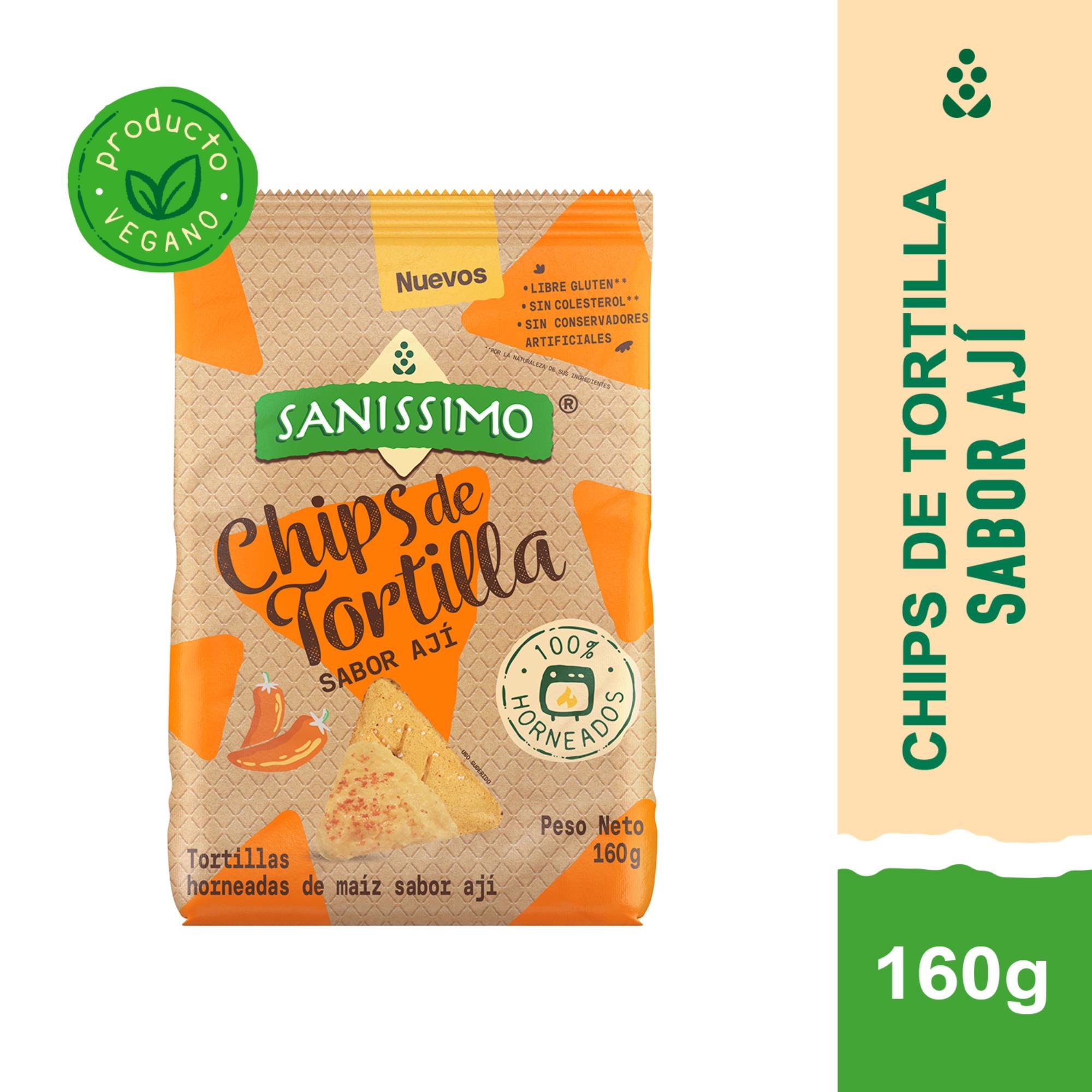 Tortillas Maíz Ají Picante Bolsa 160 g Sanissimo