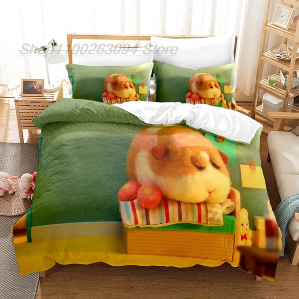 v813 Bed Sheets Pui Pui Molcar Bedding Set Single Twin Full Queen King Size Bed Set Aldult Kid Bedroom Duvetcover Sets Anime beds 3-Piece Bedding Set (1 Duvet Cover + 2 Pillow Shams) Bed Sheets ju813