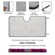 thumbnail image 2 of Rincón de Gracie Parasol para Parabrisas Delantero Protector Plegable, Visera Solar para Auto Bloquea Rayos UV Mantiene tu Vehículo Fresco 130cm*70cm, 2 of 6