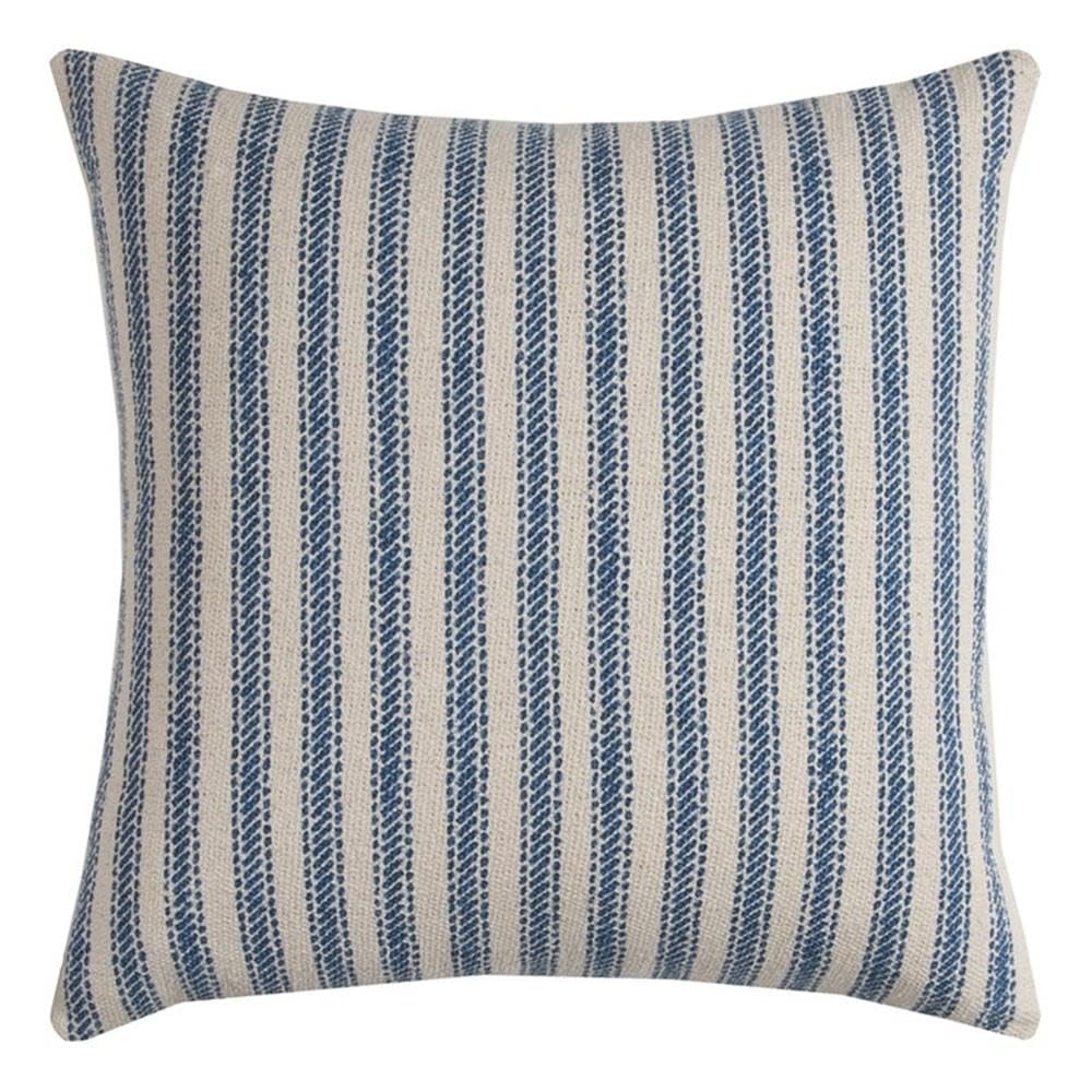 Almohada Decorativa Rizzy Home T11039 Con Relleno De Plumón, 20 X 20 Pulgadas, Color Índigo