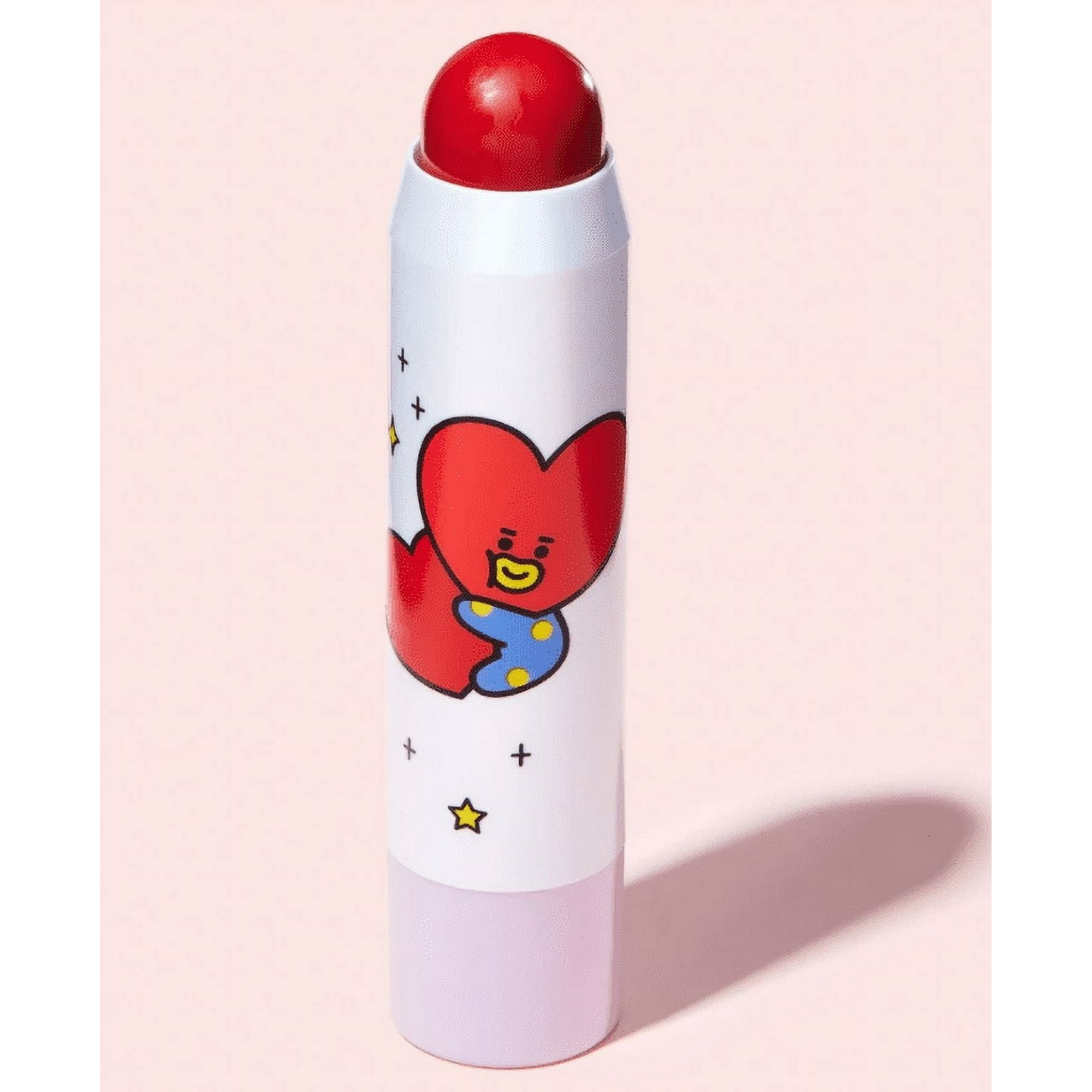The Crème Shop - The Crme Shop | Bt21: Lápiz Labial Y Labial Chic | Lápiz De Esencia Con Color - Tata (rojo K-pop)