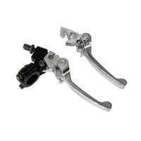 Ioensy - 2X Palanca De Embrague De Freno De 22 Mm Palanca De Freno De Embrague Ajustable Profesional Robusta Plata