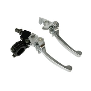 Ioensy - 2X Palanca De Embrague De Freno De 22 Mm Palanca De Freno De Embrague Ajustable Profesional Robusta Plata