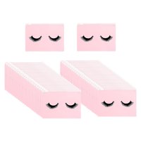 Ioensy - 50 Bolsas Para Pestañas, Bolsas De Maquillaje Para Pestañas Con Cremallera, Adorables, 18X13Cm, Color Rosa