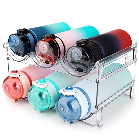 Organizador de botellas de agua Spospo para armario, 2 paquetes