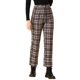 thumbnail image 5 of Pantalones de Cuadros para Mujer de Cintura Alta a Cuadros Tartán para Trabajo Casual en Oficina y Uso Diario XL Marrón, 5 of 8