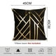 thumbnail image 2 of Juego de 2 fundas de almohada decorativas negras y doradas de 45 x 45 cm. Ideal para sofá, sala de estar, decoración del hogar., 2 of 5