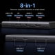 thumbnail image 2 of Estación de acoplamiento USB C UGREEN 8 en 1 con monitor dual 4K, 2 of 8