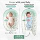 thumbnail image 5 of Cojín para bebé JollyBoo 0‑24 meses de bambú plegable verde, 5 of 9
