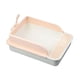 thumbnail image 5 of Bandeja Higiénica Para Gatos Robusta Con Lateral Alto Para Animales Pequeños Orinal Inodoro Para Gatitos Blanco Y Rosa XL, 5 of 6