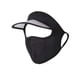 thumbnail image 3 of Mascarilla facial para mujer, sombrero para el sol, protección solar de seda, visera cómoda, sombrero de ala ancha, cubierta facial para ciclismo, esc Negro, 3 of 5