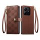 thumbnail image 1 of Funda Billetera con Cierre para [Xiaomi Redmi Note14] con Tarjetero, Soporte y Correa de ManoMarrón, 1 of 5