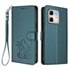 thumbnail image 1 of Infinix Hot 50i 4G Funda Billetera de Gato, Verde Oscuro, 1 of 6