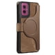 thumbnail image 5 of Funda Billetera Magnética para Motorola Moto G55 Soporte Tarjetas Desmontable Marrón, 5 of 6