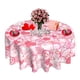 thumbnail image 1 of Mantel redondo impermeable rosa con corazones SuQKXCo, 152 cm, 1 of 7