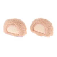 Magideal - Decoración Para Casco Con Orejas, Adornos Para Casco De Felpa, Duradero, Suave, Divertido, Bonito Adorno, Accesorios Para Casco Para Patinar, Montar E Oso Beige