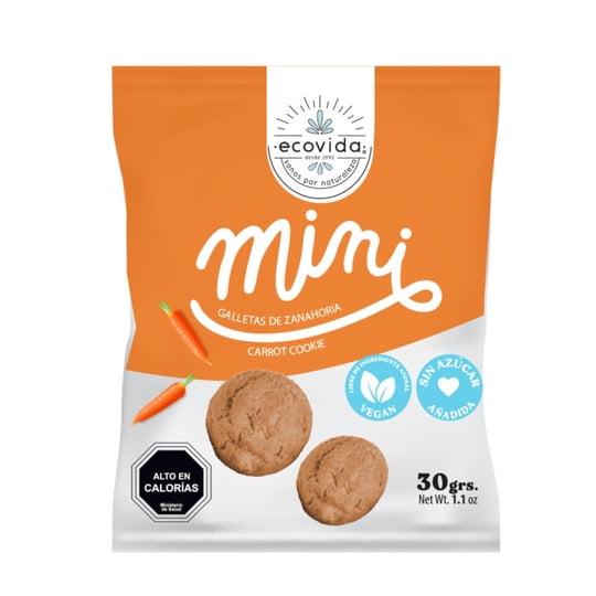 Galleta Mini Zanahoria S/azucar 30 g Ecovida