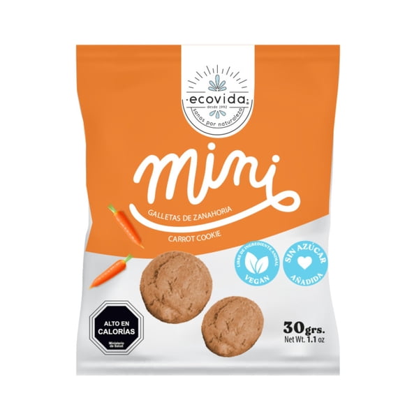 Galleta Mini Zanahoria S/Azucar, 30 g