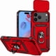 thumbnail image 1 of Funda Resistente Anillo Soporte iPhone 17 Pro Privacidad Cámara Montaje Magnético Rojo, 1 of 6