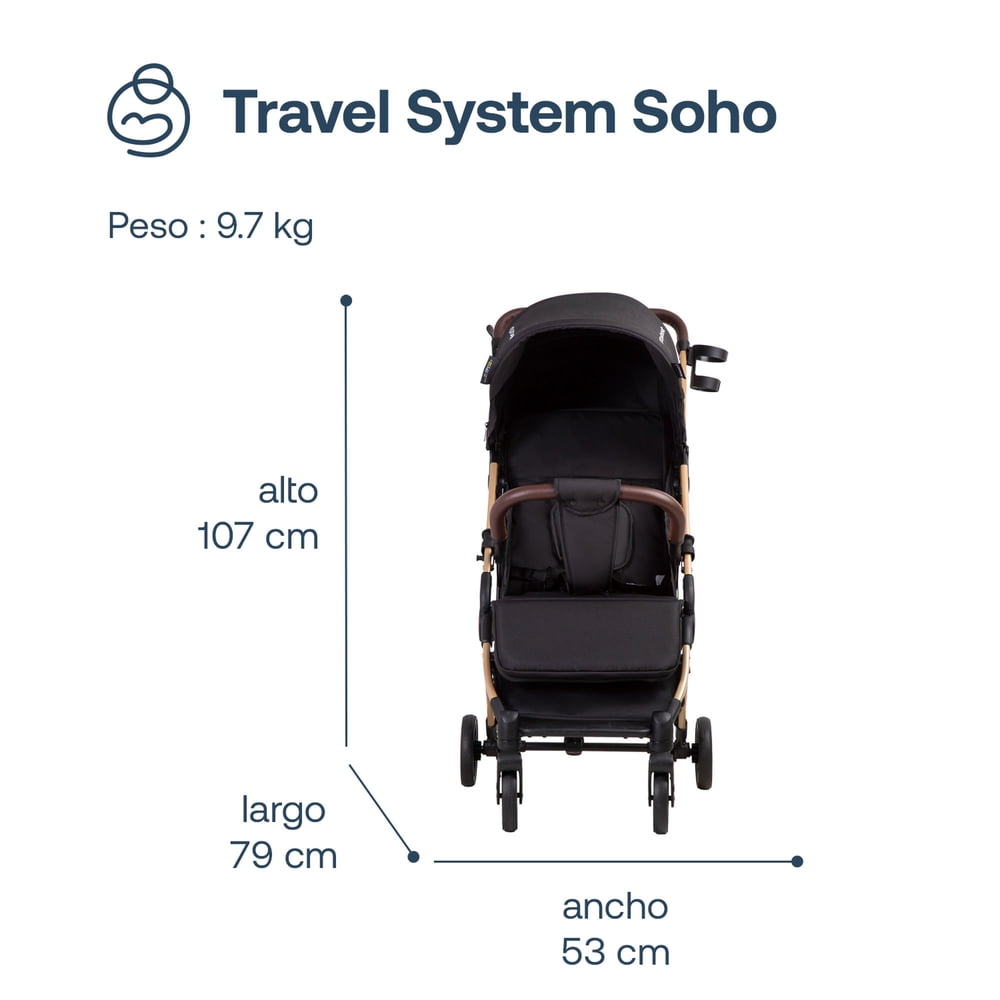 Coche maleta compacto travel system Soho, foto 6