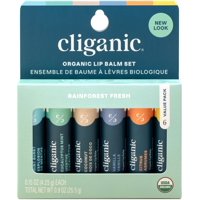Set De Bálsamo Labial Cliganic Usda Organic, 6 Sabores, 100% Natural