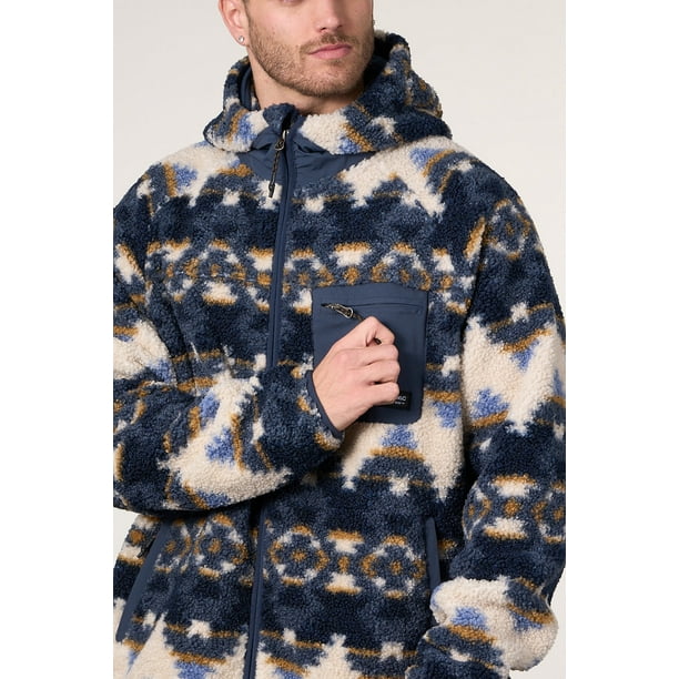 Poleron Polar Sherpa Bonded Con Cierre Print 8718
