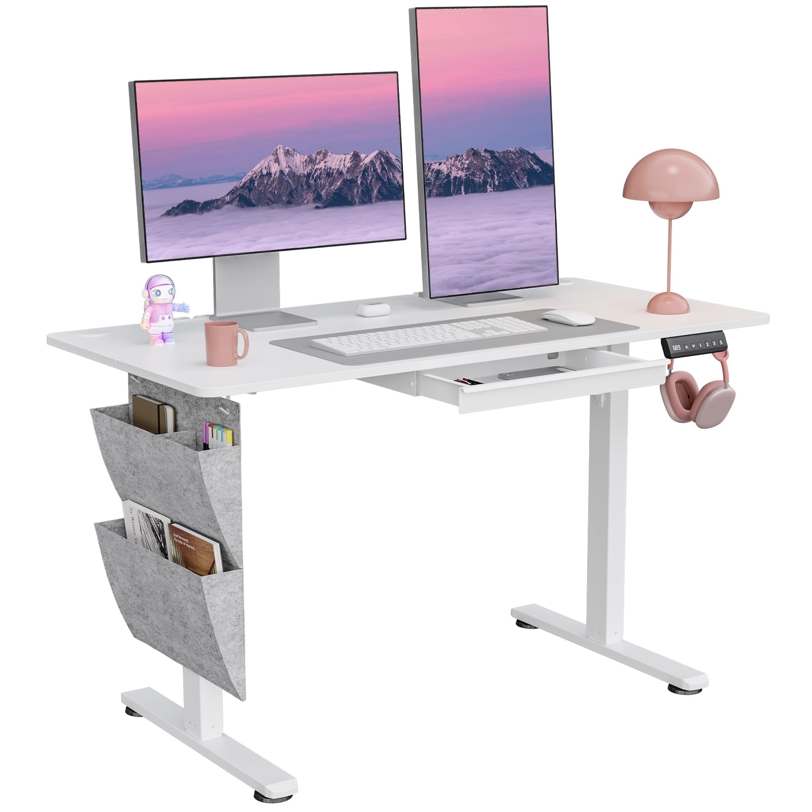 Escritorio Eléctrico Dsnape Ajustable En Altura 120 X 60 Cm