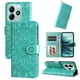 thumbnail image 4 of Funda tipo cartera FOXDOCK para Xiaomi Poco M7 Pro 5G , diseño girasol en relieve, cuero PU, cierre magnético, soporte y tarjetero, 4 of 5