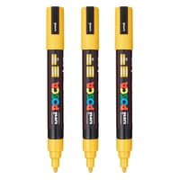 Marcadores De Pintura Posca Pc-5M A Base De Agua De Punta Media, Color Ocre, 3 Unidades