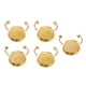 thumbnail image 3 of Base De Anillos De Acero Inoxidable, 5 Uds., Suministros Para Fabricación De Joyas, Bandeja Redonda, Bricolaje, Oro, 8mm, 3 of 5