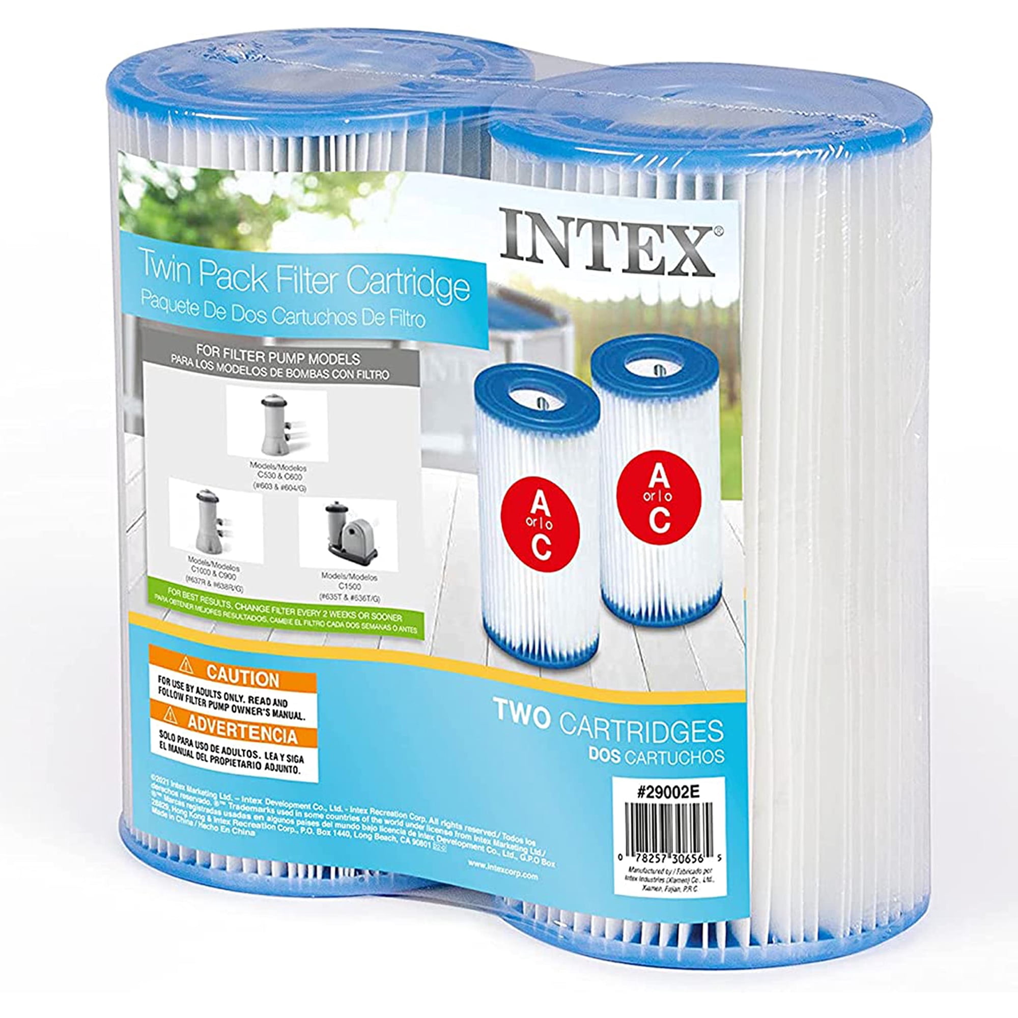 Cartucho De Filtro De Piscina Intex 29002e Tipo A Para Bombas De Filtro