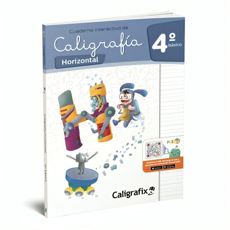 Caligrafix - Cuaderno De Caligrafía Interactivo Horizontal 4° Básico Pleiq