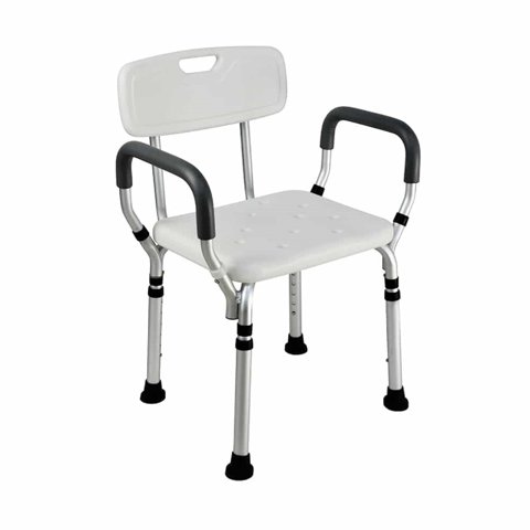 First Care - Silla De Ducha Con Apoya Brazos Para Baño