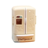 Bothyi - Refrigerador De Doble Puerta En Miniatura Para Casa De Muñecas 1:12, Decoración Para El Hogar Y La Sala De Estar, Color Beige