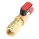 thumbnail image 1 of Válvula De Bola Recta Para Refrigerante SAE De 1/4" Compacta Para Carga De CA HVAC R410, 1 of 3