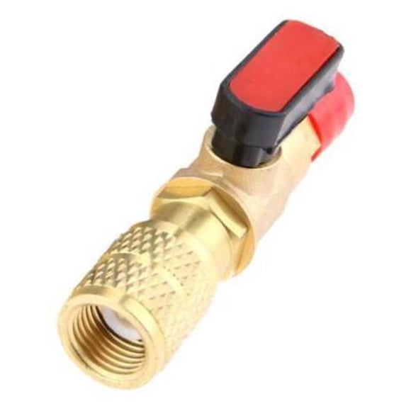Válvula De Bola Recta Para Refrigerante SAE De 1/4" Compacta Para Carga De CA HVAC R410