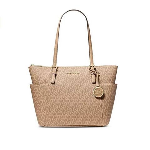 Cartera Michael Kors Jet Set Item East/West Top Zip Tote (Camello)
