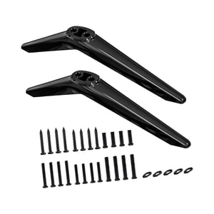 Bothyi - 2 Piezas De Base De Soporte De Tv De Mesa Para Espacio Entre Orificios De 0,45 A 0,94 Pulgadas, Liviana, Color Negro