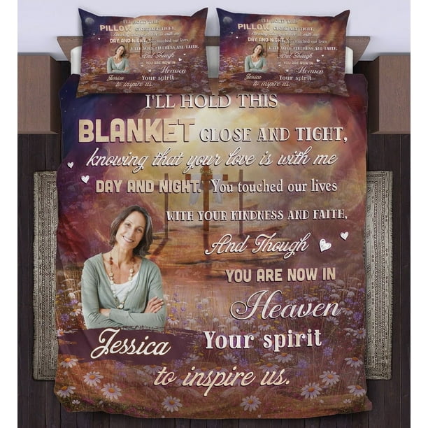 Tu bondad y tu fe - Juego de cama personalizado conmemorativo - Navidad