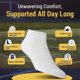 thumbnail image 4 of Calcetines PhysiciansChoice Diabetic Socks talla 13-15 blanco - paquete de 12 pares, 4 of 6
