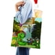 thumbnail image 4 of Franklin Bolso de tela con estampado de lienzo para mujer, bolsa de compras reutilizable y estética, con cremallera interior, regalo para mujer, 35 × 40 cm., 4 of 6