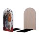 thumbnail image 2 of Trillizos Sturniolo Sujetalibros decorativos temáticos, tope para estantería con base antideslizante, uso dual para hogar y oficina - 2 piezas, 2 of 6