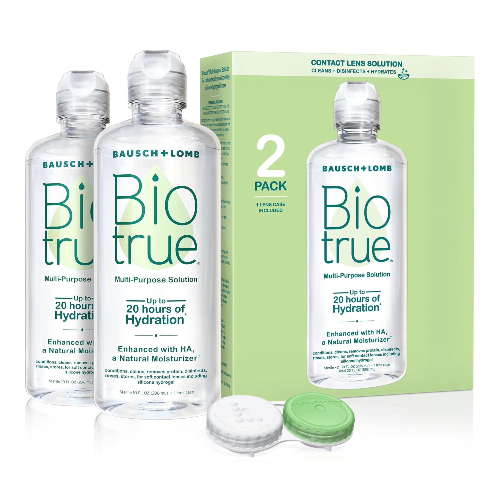 Solución Multiusos Para Lentes De Contacto Biotrue, 300 Ml (x2)