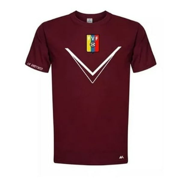 Poleras - Franelas De La Vinotinto Venezuela 100% Algodón / Bordó Talla L