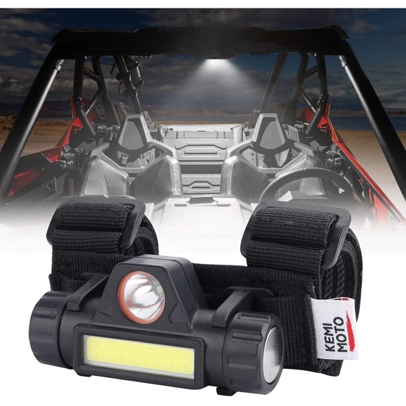 KEMIMOTO UTV Dome Light Roll Bar Cage Mount USB Rechargeable