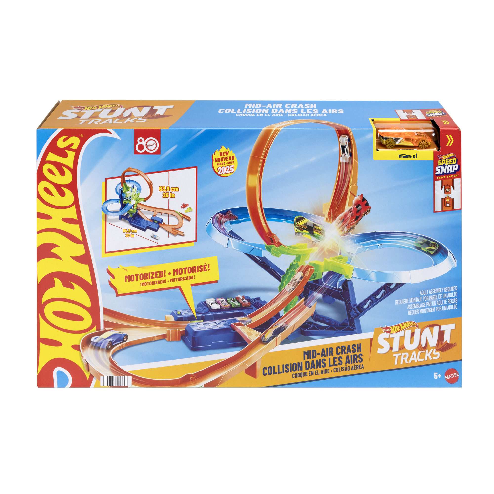 Pista De Juguete Hot Wheels Multi-Choque Aéreo