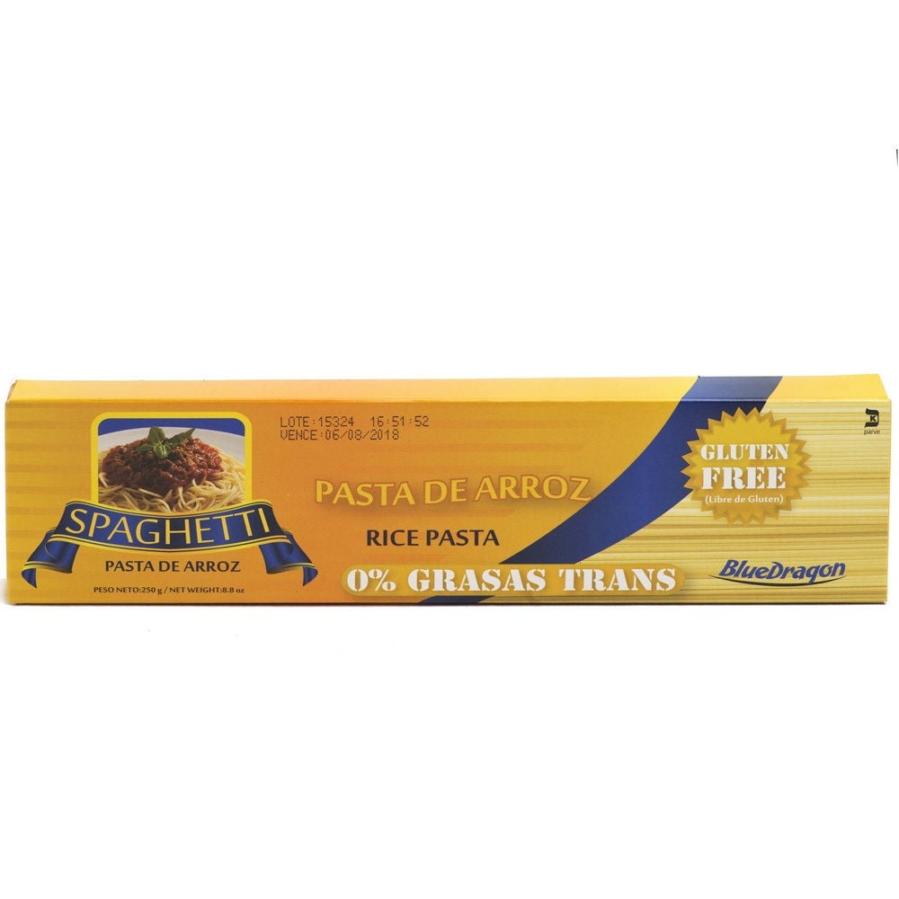 Fideo Pasta De Arroz Spaghetti Caja 250 g Blue Dragon